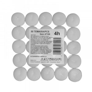  Чаени свещи неутрал - 4 часа, 50бр.