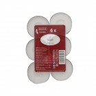 Чаени свещи, макси, неутрал, 6 бр