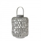 Свещник бамбук стъклена чашка D 23Х31 CM