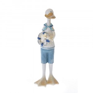 Фигура полиестер патица моряк 6X27CM