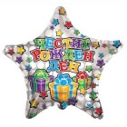 Фолиев балон звезда “Честит рожден ден“ 46СМ