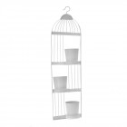 Саксийник клетка 3 саксии бял  25X10X86CM