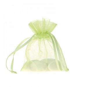 Торбичка органза св.зелена  7.5Х10.