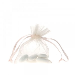 Торбичка органза праскова  7.5Х10.