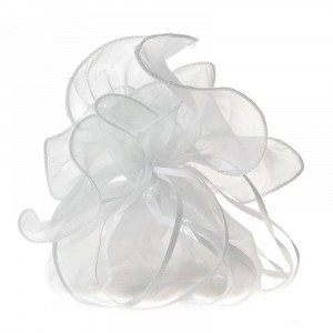 Торбичка сатен бяла-2 34cm