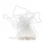 Торбичка органза бонбон  бяла D34cm