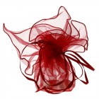 Торбичка органза бонбон  бордо D34cm