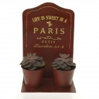 Саксийник бордо за 2 саксии 25Х16Х38CM