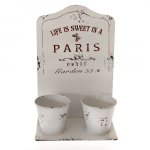  Саксийник бял за 2 саксии 25Х16Х38CM