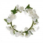 Венец цветя бял D27