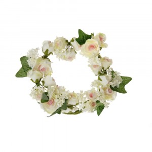 Венец цветя розов D27