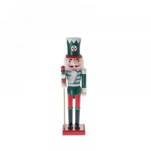 Оловен войник от дърво зелен 12CM.