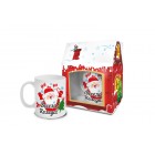 Чаша с кутия - къща, Дядо Коледа300ml(1X6) 