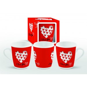 Чаша с кутия “ I love you“,300ml(1X12)