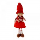 Момиче в коледна премяна червена 11Χ8Χ36
