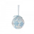 Коледна топка с картинка принт снежинки 10 CM