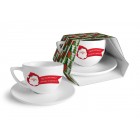 Коледна чаша MUG, 400мл, с Дядо Коледа“Щастлива Нова Година!“