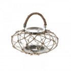 Стъклен фенер с мрежа, D30X15