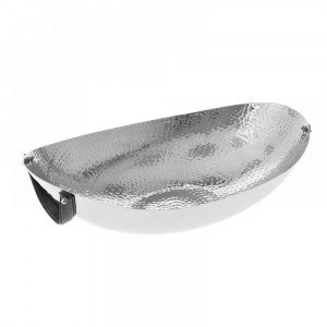 Никелирана купа с коженна дръжка 42Χ25СМ