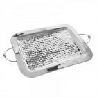 Поднос от неръждаема стомана с дръжки, 57х34см