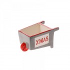 Керамична количка сиво-червено 13Х09Х08CM