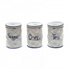 Керамични буркани к-т от 3 бр“COFEE/TEA/SUGAR,  D11Х15CM