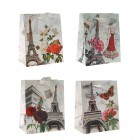 Подаръчна торбичка 4 дизайна 18X10X22CM.Продават се на к-т от 12бр