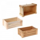Дървено сандъче, натурал, малко, 25X15X10cm