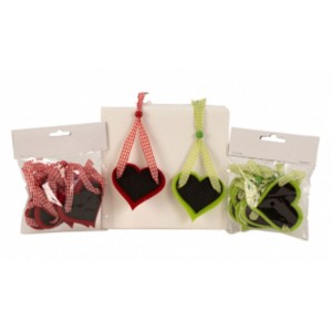 Висящи сърца за надписване, 7.5CM