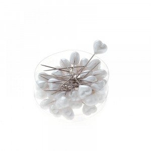 Перли за забождане к-т от 36бр  бели,6 CM