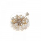 Перли за забождане к-т от 36бр, крем,6 CM