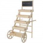 Стелаж дърво стъпаловиден 72Х88Х160