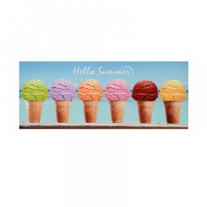 Картина принт върху канаваца сладолед 60Х24 CM