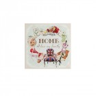 Картина принт върху канаваца HOME 28Х28 CM