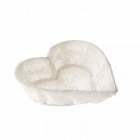  Панер сърце дантела бял 22CM