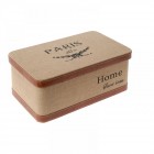 Кутия дърво и плат 48Х30Х21