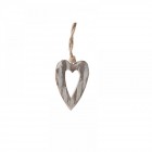 Сърце дърво претрито 8Х11 CM