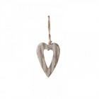 Сърце дърво претрито 10Х14CM