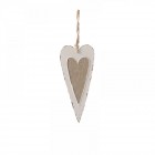 Сърце дърво претрито 10Х22 CM