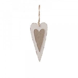 Сърце дърво претрито 10Х22 CM