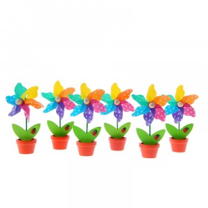 Въртележки шарени в саксия к-т от 6бр.,7х15 СМ