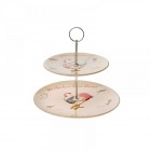 Керамична поставка 2 етажа великденски декор 20Х20СМ