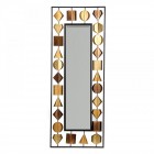 Огледало метал декор злато 46Х120