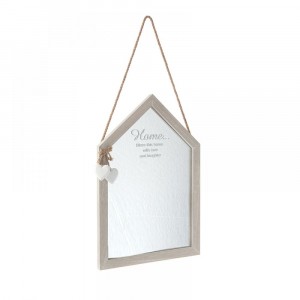 Огледало, дърво, къща,бяло,  27Χ40 CM