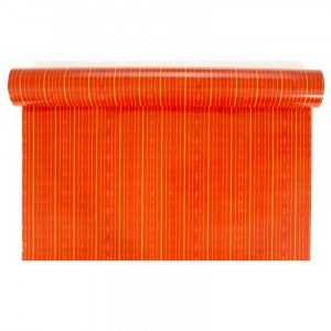 Опаковъчна хартия, ролка,оранж,жълто райе 5173, 0.55x100m