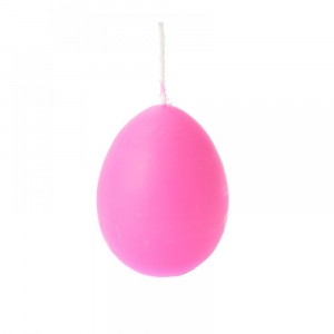 СВЕЩ ЯЙЦЕ, МАТ, ЦИКЛАМА, 11 СМ