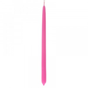 Свещ конус, мат, циклама, 40 см