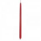 Свещ конус, червена, мат, 40 см