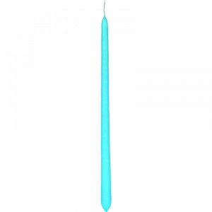 Свещ,св.синя, лъскава, 40CM