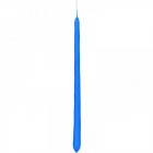 Свещ конус, гланц, синя, 40 см